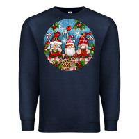 Navy christmas gnomes ornament Premium Sweatshirt - Artiststas