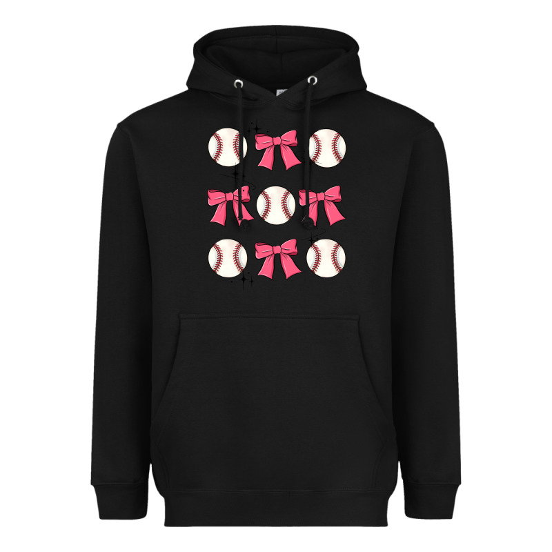 Baseball Coquette Bow Heavyweight Hoodie by JahusDesignShop | Teevron
