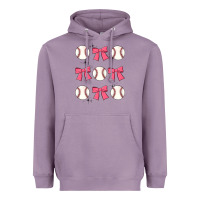 Lavender baseball coquette bow Heavyweight Hoodie - JahusDesignShop