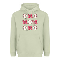 Matcha baseball coquette bow Heavyweight Hoodie - JahusDesignShop