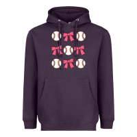 Plum baseball coquette bow Heavyweight Hoodie - JahusDesignShop