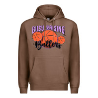 Chestnut busy raising ballers Premium Hoodie - MaliasSmallBusiness