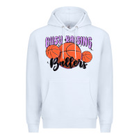 White busy raising ballers Premium Hoodie - MaliasSmallBusiness