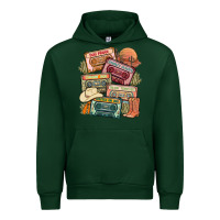 Forest Green country cassette tapes Urban Hoodie - MaliasSmallBusiness