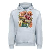 Heather Grey country cassette tapes Urban Hoodie - MaliasSmallBusiness