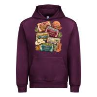 Mauve Wine country cassette tapes Urban Hoodie - MaliasSmallBusiness