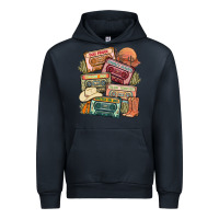 Navy country cassette tapes Urban Hoodie - MaliasSmallBusiness