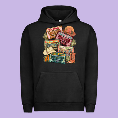 Country Cassette Tapes Urban Hoodie Designed By Maliassmallbusiness