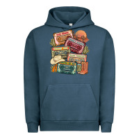 Pigment Midnight Navy country cassette tapes Urban Hoodie - MaliasSmallBusiness