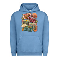Pigment Pebble Blue country cassette tapes Urban Hoodie - MaliasSmallBusiness