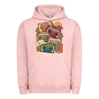 Pigment Salmon country cassette tapes Urban Hoodie - MaliasSmallBusiness