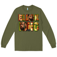 Army Green black king Long Sleeve Tee - Zillion Design Studio