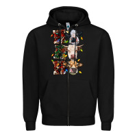 Black hohoho cows Zipper Hoodie - RanaPortraitStore