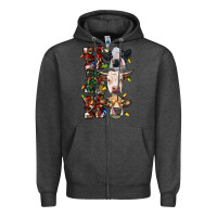 Charcoal Heather hohoho cows Zipper Hoodie - RanaPortraitStore