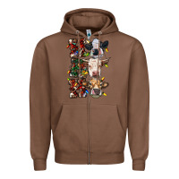 Chestnut hohoho cows Zipper Hoodie - RanaPortraitStore