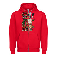 Red hohoho cows Zipper Hoodie - RanaPortraitStore