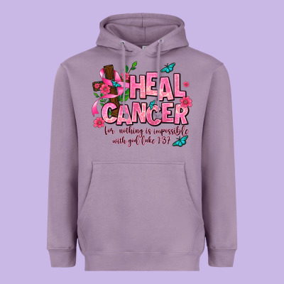 Heal Cancer Heavyweight Hoodie Designed By Adodesignshop