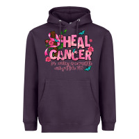 Plum heal cancer Heavyweight Hoodie - AdoDesignShop