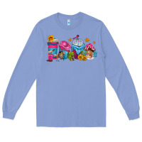 Colony Blue cowgirl coffee cups Long Sleeve Tee - texasbilliewilder