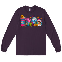 Plum cowgirl coffee cups Long Sleeve Tee - texasbilliewilder