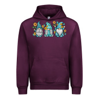 Mauve Wine sunflower gnomes Urban Hoodie - MaliasSmallBusiness