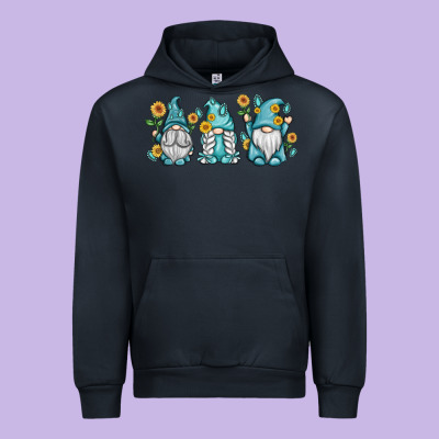 Sunflower Gnomes Urban Hoodie Designed By Maliassmallbusiness