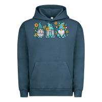 Pigment Midnight Navy sunflower gnomes Urban Hoodie - MaliasSmallBusiness