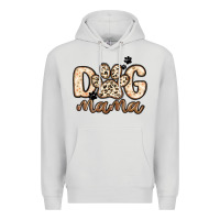 Dove Grey dog mama Premium Hoodie - MaliasSmallBusiness