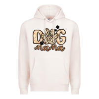 Pale Pink dog mama Premium Hoodie - MaliasSmallBusiness
