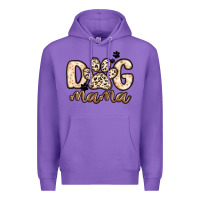 Purple dog mama Premium Hoodie - MaliasSmallBusiness