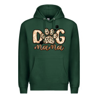 Sports Green dog mama Premium Hoodie - MaliasSmallBusiness
