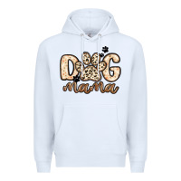 White dog mama Premium Hoodie - MaliasSmallBusiness