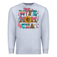Heather Grey wife mom cna Premium Sweatshirt - AdoDesignShop