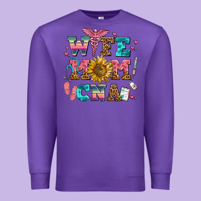 Wife Mom Cna Premium Sweatshirt Designed By Adodesignshop