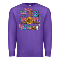 Purple wife mom cna Premium Sweatshirt - AdoDesignShop