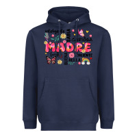 Navy ella es mama Heavyweight Hoodie - JahusDesignShop