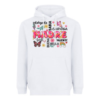 White ella es mama Heavyweight Hoodie - JahusDesignShop