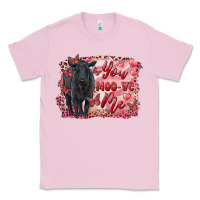 Bubblegum Pink you moo ve  me black angus Classic Tee - RanaPortraitStore
