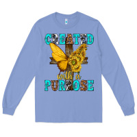 Colony Blue created with a purpose Long Sleeve Tee - texasbilliewilder