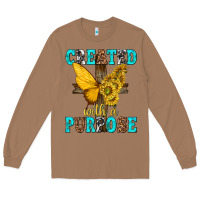 Toasted Coconut created with a purpose Long Sleeve Tee - texasbilliewilder
