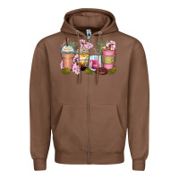 Chestnut flowers coffee cups Zipper Hoodie - Zillion Design Studio