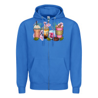 True Royal flowers coffee cups Zipper Hoodie - Zillion Design Studio