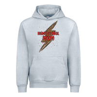 Heather Grey homeschool mom lightning bolt Urban Hoodie - MaliasSmallBusiness