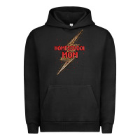 Pigment Black homeschool mom lightning bolt Urban Hoodie - MaliasSmallBusiness