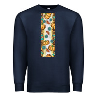 Navy pumpkin fall Premium Sweatshirt - BundleAndBundleShop
