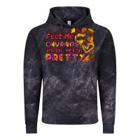 Cloud Black feed me churros and tell me i am pretty Vintage Hoodie - AdoDesignShop