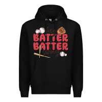 Black hey batter batter swing Premium Hoodie - MaliasSmallBusiness