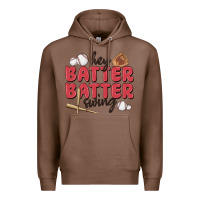 Chestnut hey batter batter swing Premium Hoodie - MaliasSmallBusiness