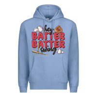 Colony Blue hey batter batter swing Premium Hoodie - MaliasSmallBusiness