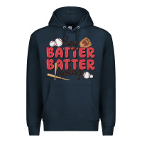 Navy hey batter batter swing Premium Hoodie - MaliasSmallBusiness